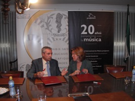 Presjovem y el CMC firman un convenio de colaboración para potenciar actividades musicales durante 2011