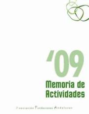 Memoria de Actividades 2009