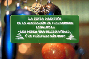 La Asociación de Fundaciones Andaluzas les desea Feliz Navidad