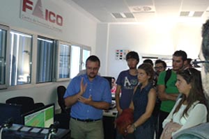 FAICO recibe la visita de los alumnos de del grado en ingeniería de las tecnologías de telecomunicación de la universidad de Sevilla