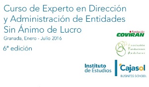 El 28 de enero dará comienzo en Granada el Curso de Experto en Entidades Sin Ánimo de Lucro