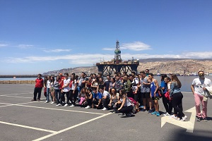 Estudiantes del IES Maestro Padilla visitan el Puerto de Almería