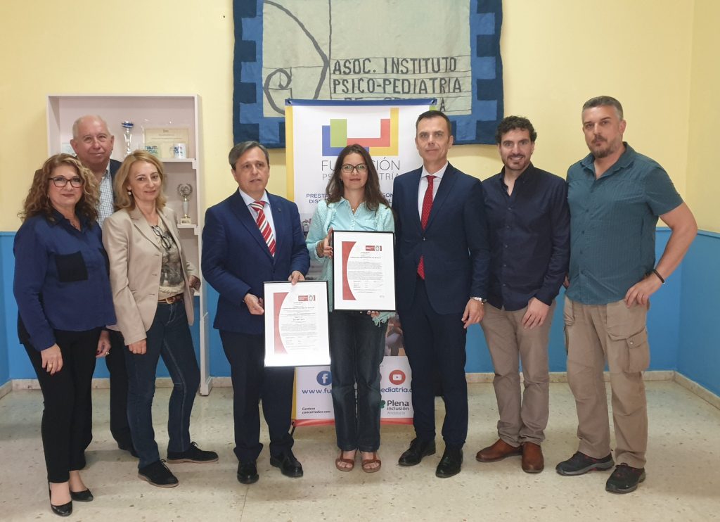 Fundación Psicopediatría De Sevilla Recibe La Certificación En El