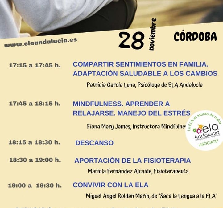 ELA Andalucía organiza un taller de autocuidados para personas con ELA en Córdoba