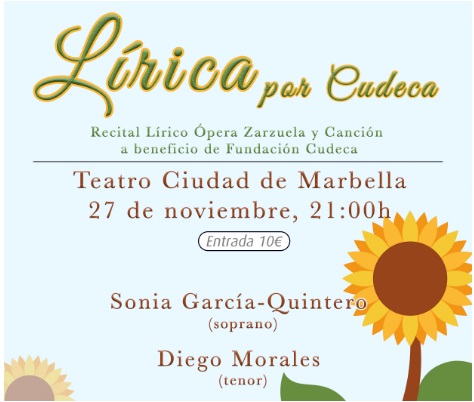 Ópera y Zarzuela en la gala solidaria «Lírica por Cudeca»