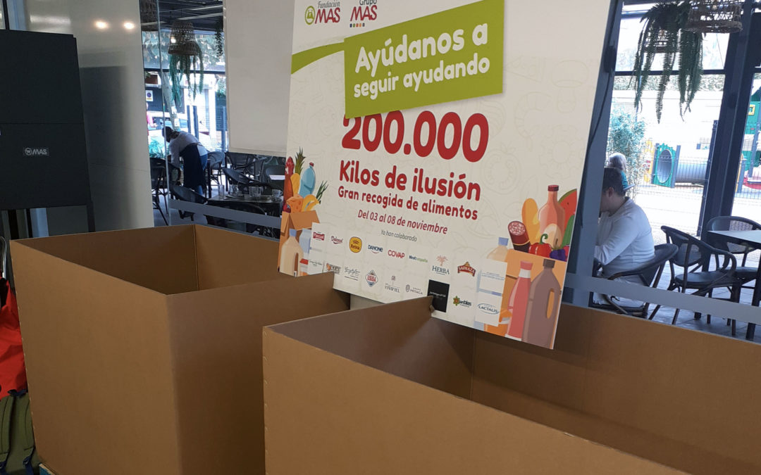 Grupo MAS organiza una gran recogida de alimentos en más de 130 supermercados MAS, MAS&Go y CASH FRESH de Andalucía y Extremadura