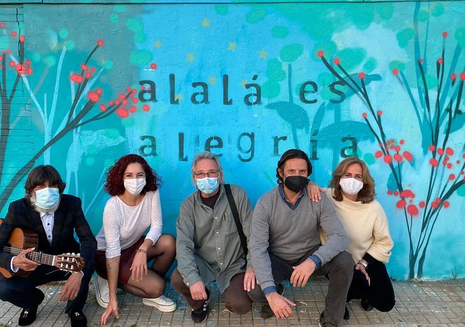 Inaugurado en Polígono Sur el mural “Alalá es Alegría” Dentro de los actos de la Fundación Alalá por el día de Andalucía
