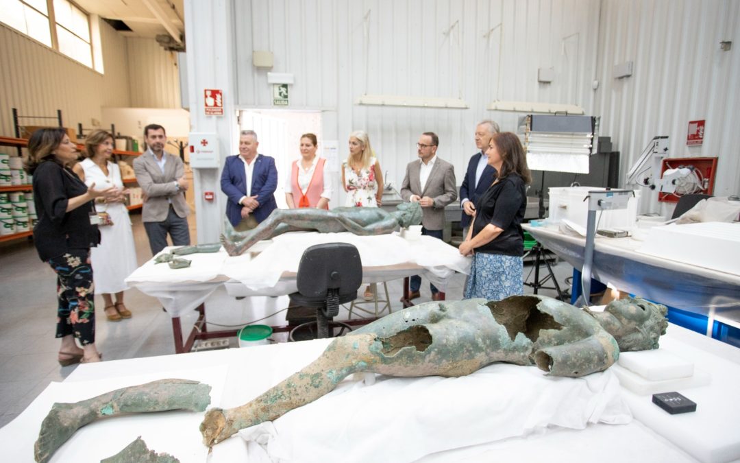 Fundación Magtel y la Consejería de Cultura y Patrimonio Histórico de la Junta firman un convenio para la investigación y conservación de los efebos de Pedro Abad (Córdoba)