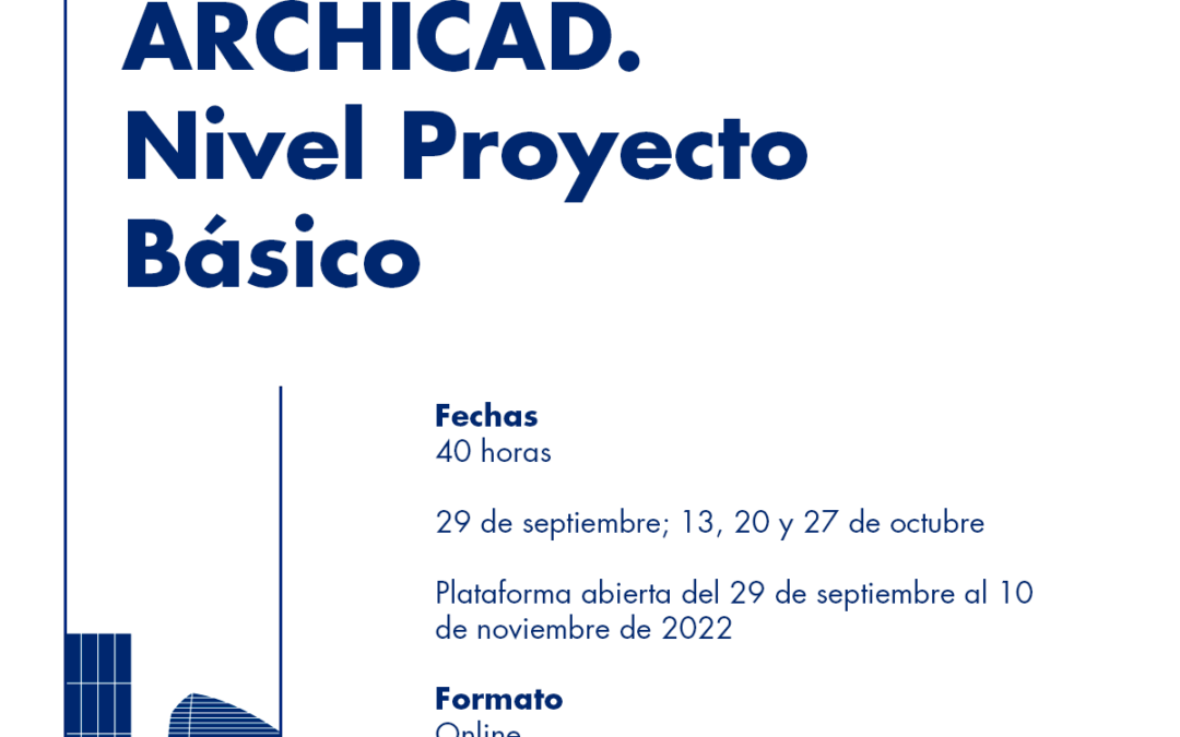 Curso online «MODELADO BIM CON ARCHICAD»