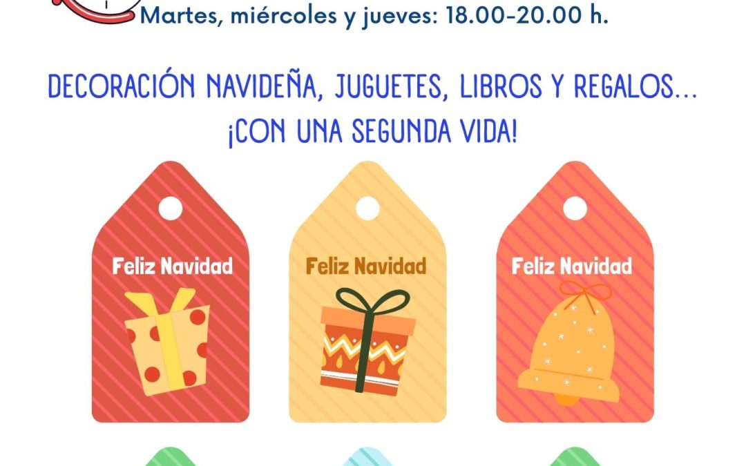 Madre Coraje abre un año más en Puerto Real un Mercadillo navideño de artículos con una segunda vida