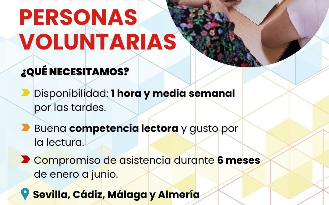 La Fundación José Manuel Lara busca voluntariado para lanzar un proyecto de acompañamiento para mejorar la competencia lectora en menores