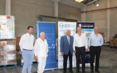 Fundación Lamaignere participa en la cadena solidaria logística de 10 toneladas de productos destinados al Banco de Alimentos de Sevilla