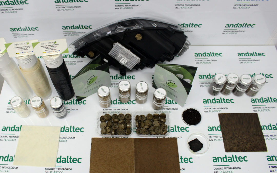 Andaltec desarrolla componentes de automoción, film agrícola y polímeros sostenibles revalorizando subproductos agrícolas