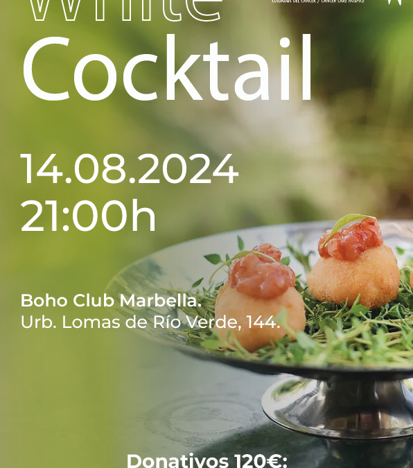 Fundación Cudeca organiza su 1er White Cocktail en Boho Club Marbella