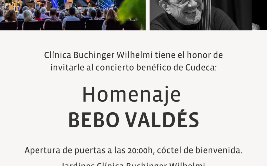 Homenaje a Bebo Valdés: Concierto de Verano en la Clínica Buchinger a favor de la Fundación Cudeca