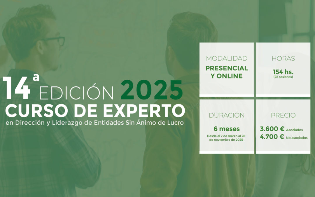 ¿Quieres formar parte de la 14ª edición del Curso de Experto? ¡Ya puedes inscribirte!