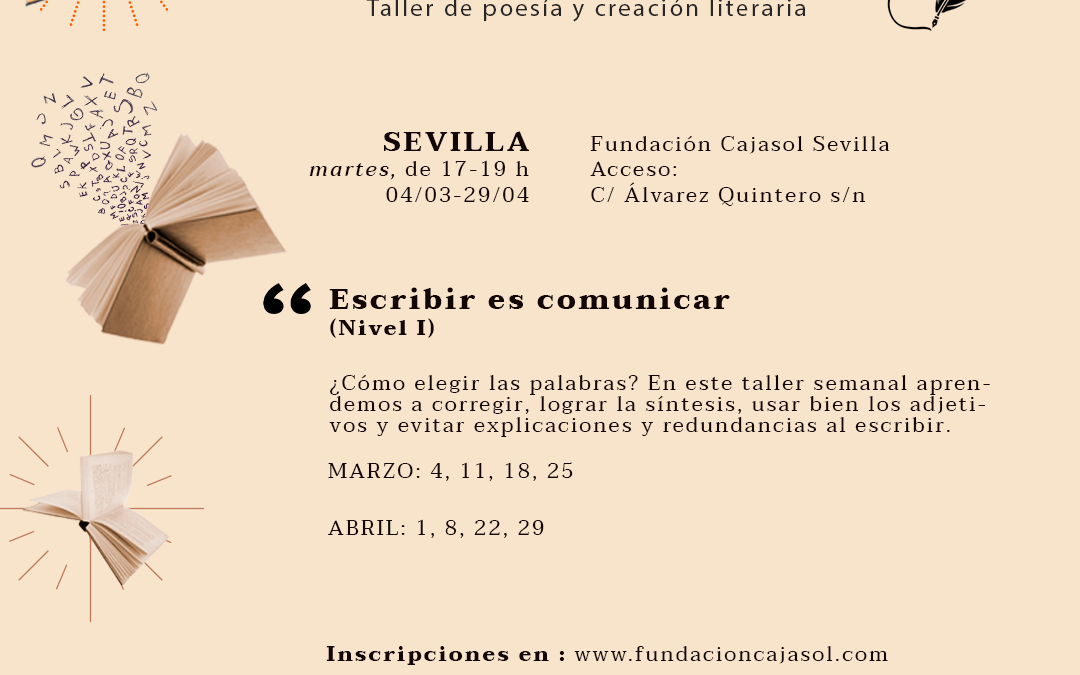 Abierto el plazo de inscripción para los talleres creación literaria «Ars Poeticca»